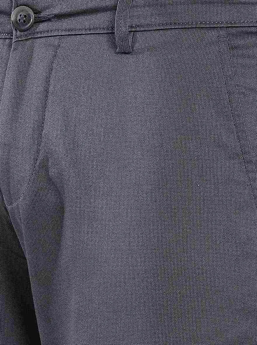 Dark Grey Solid Neo Fit Casual Trouser | Greenfibre