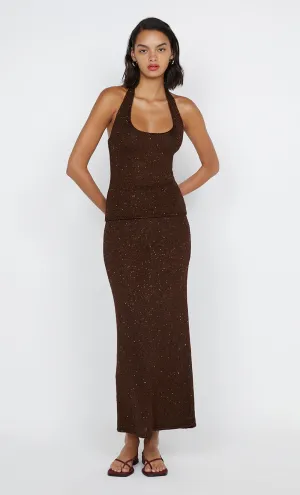 DELFINA SEQUIN TUBE SKIRT