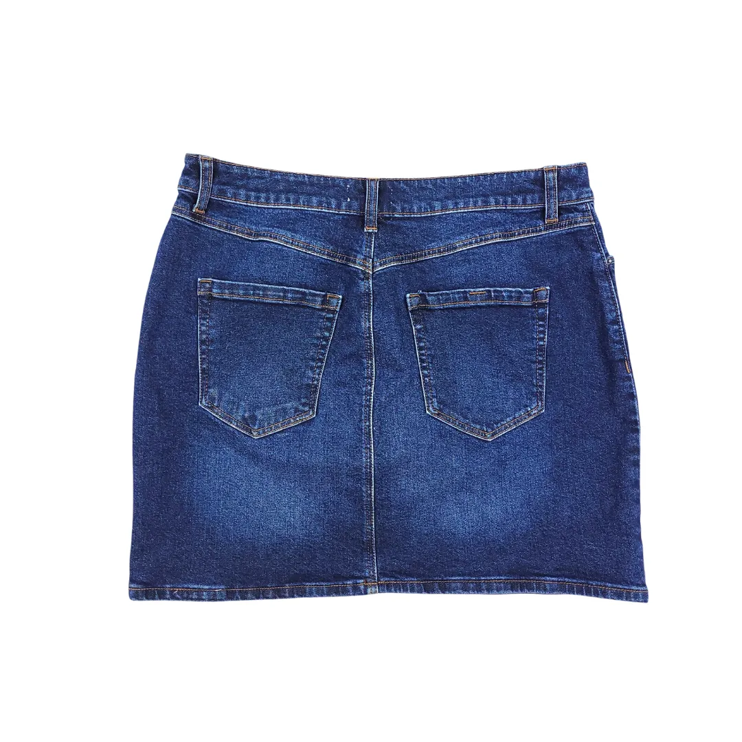 DENIM A-LINE SKIRT