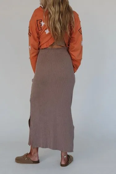 Desert Rose Maxi Skirt- Acorn