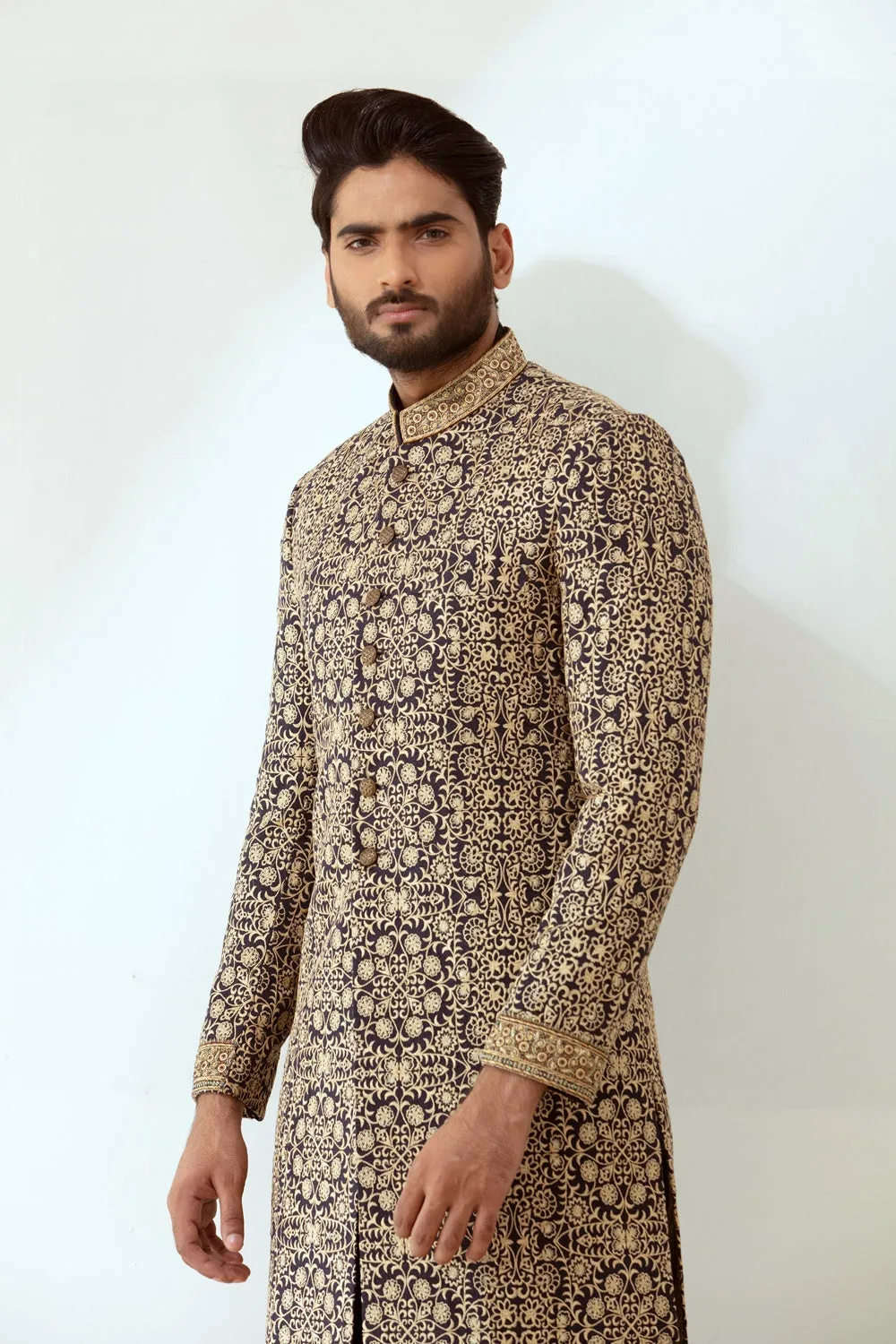 Designer Sherwani for Groom Pakistani Dress #GN78