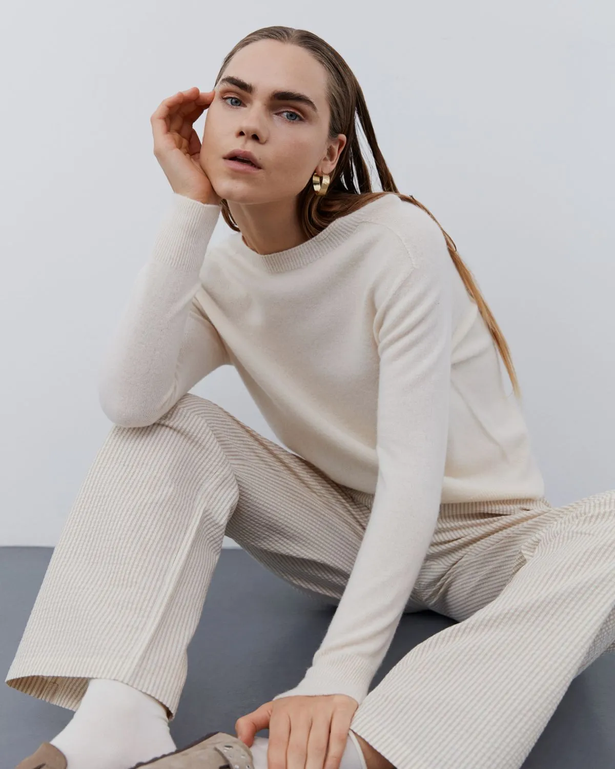 DesireeSW Trousers - Off White