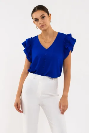 Double Ruffle Blouse