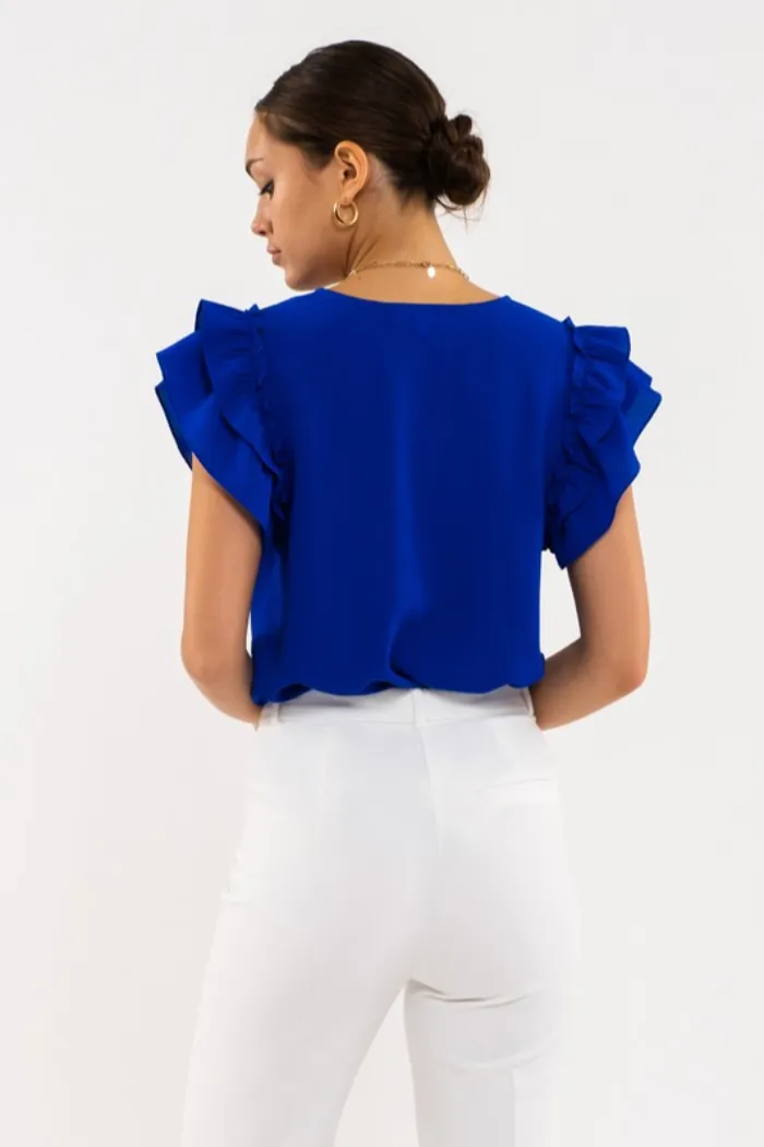 Double Ruffle Blouse