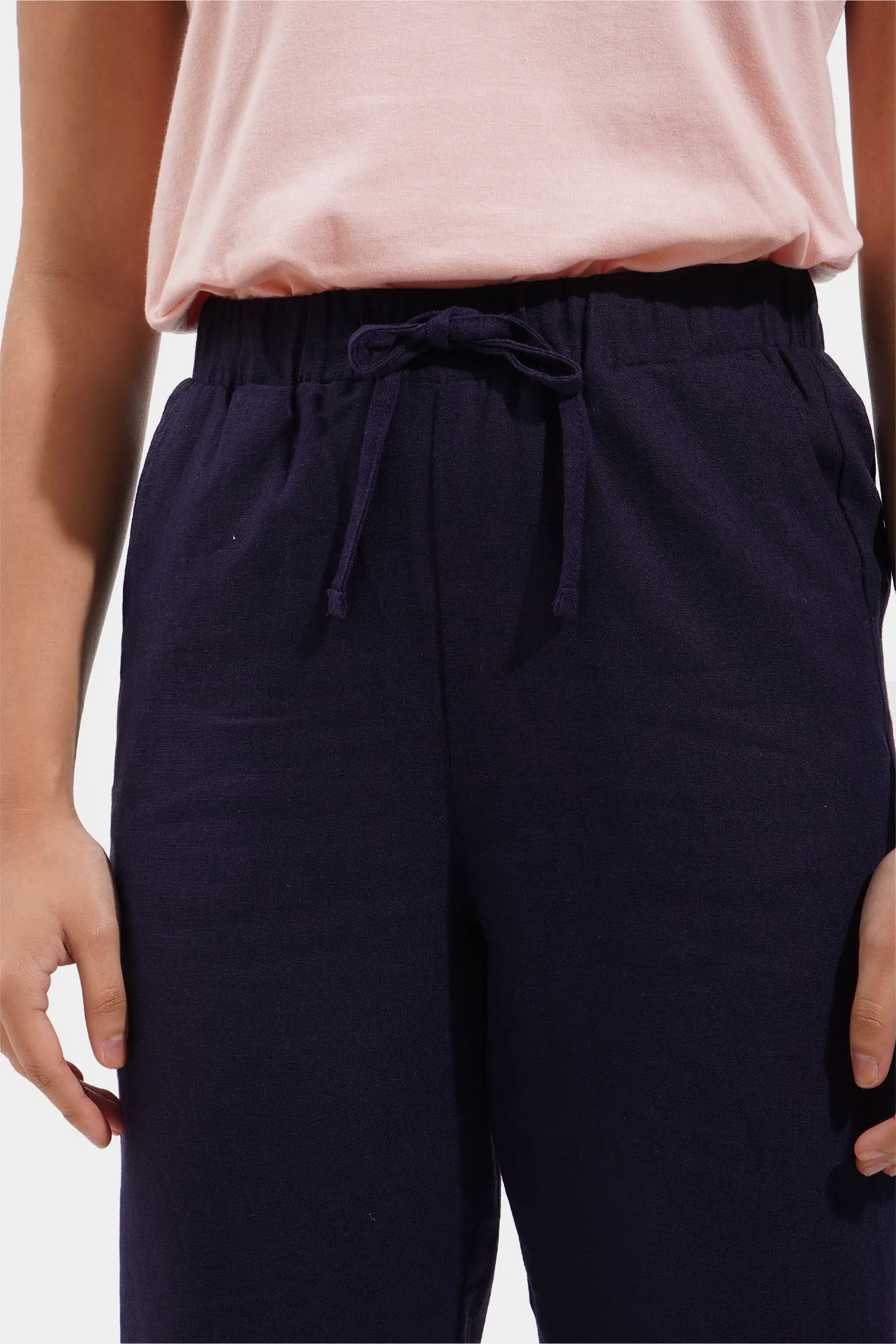 Drawstring Slim Cozy Pants