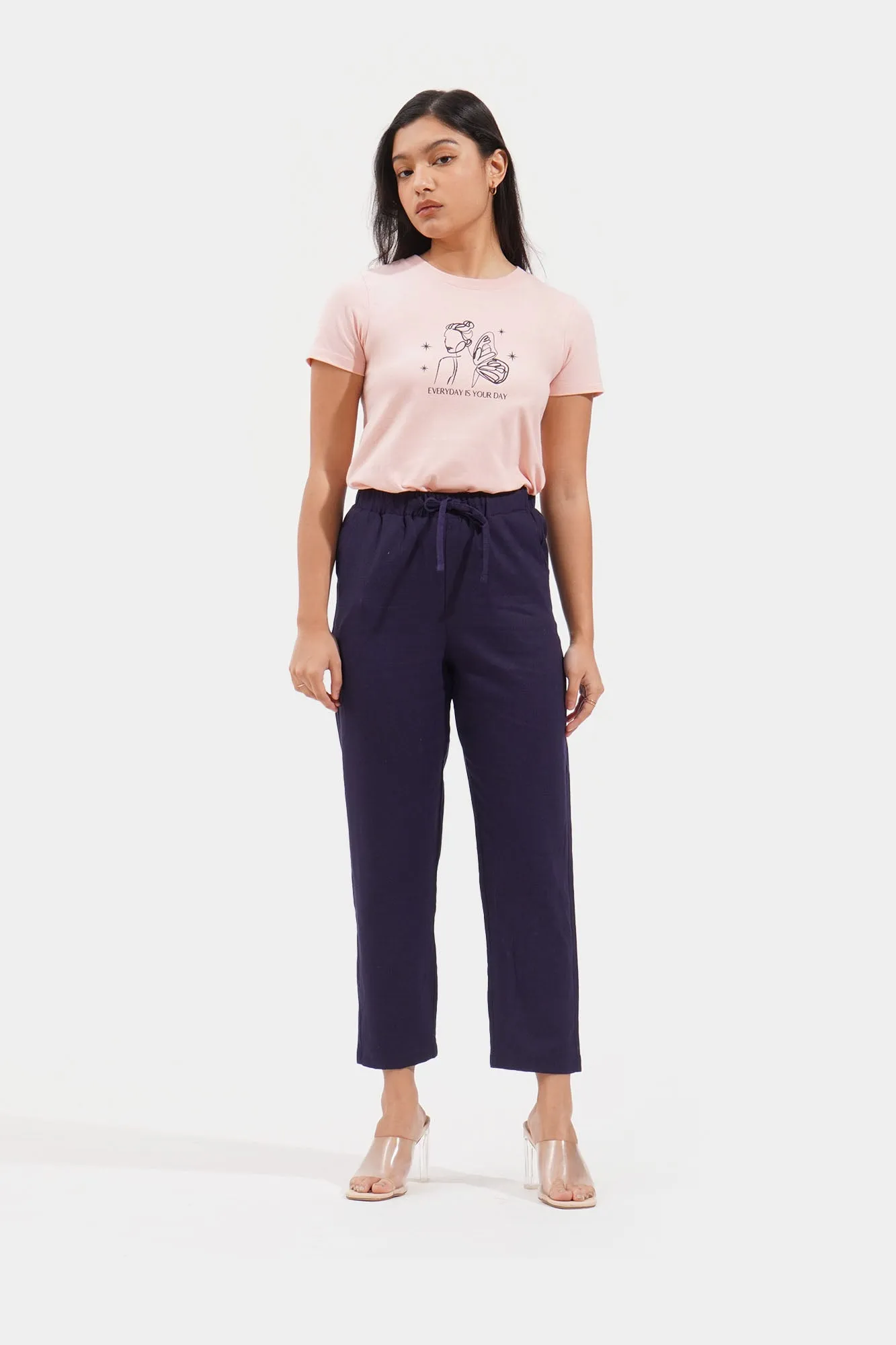 Drawstring Slim Cozy Pants
