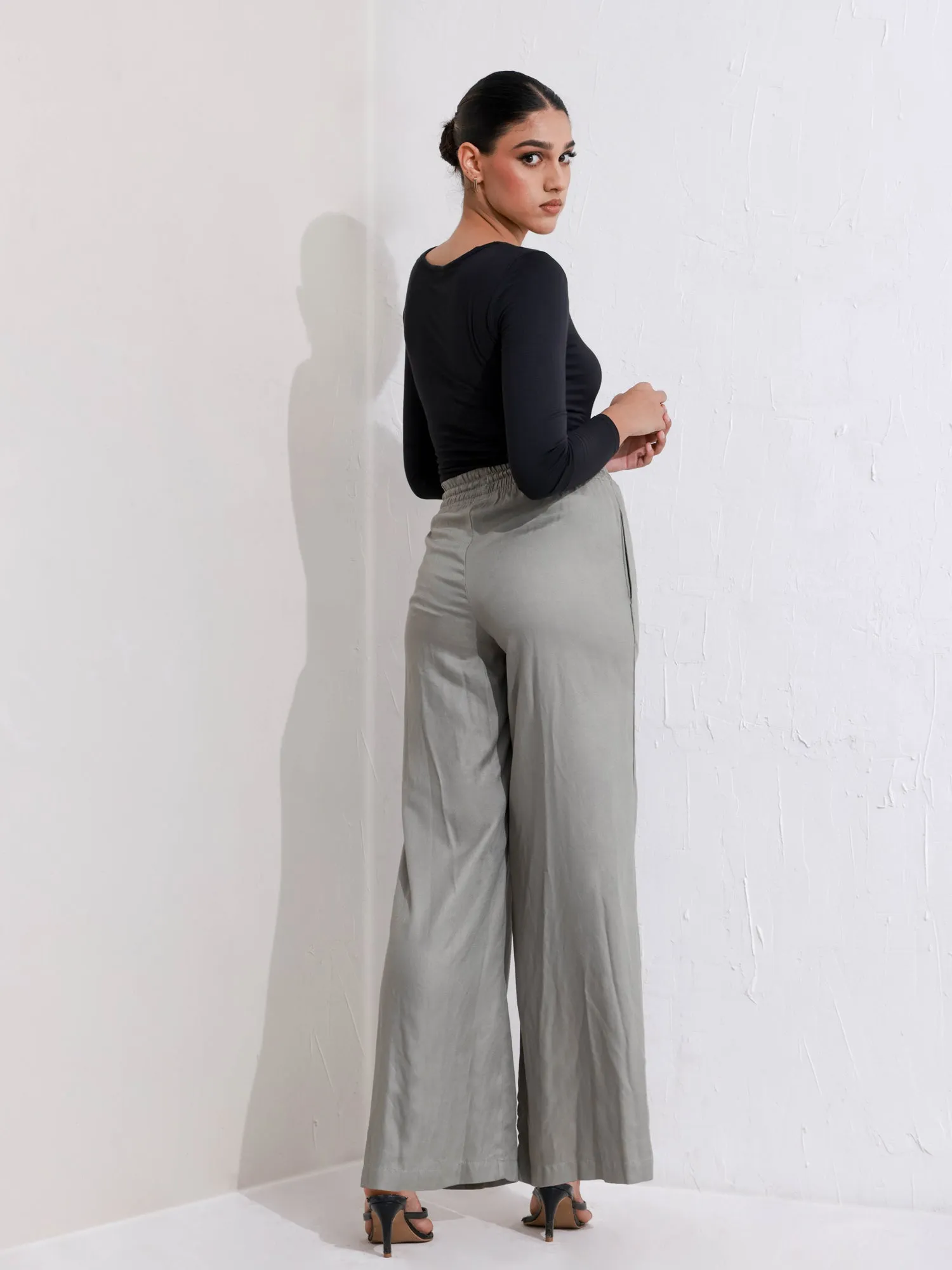 Drawstring Straight Leg Pant