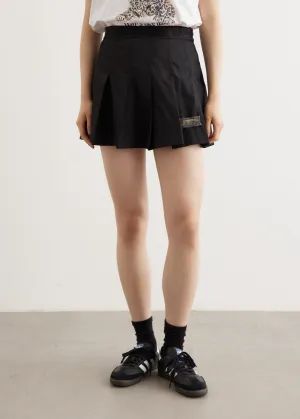 Duchesse Nylon Pleated Mini Skirt