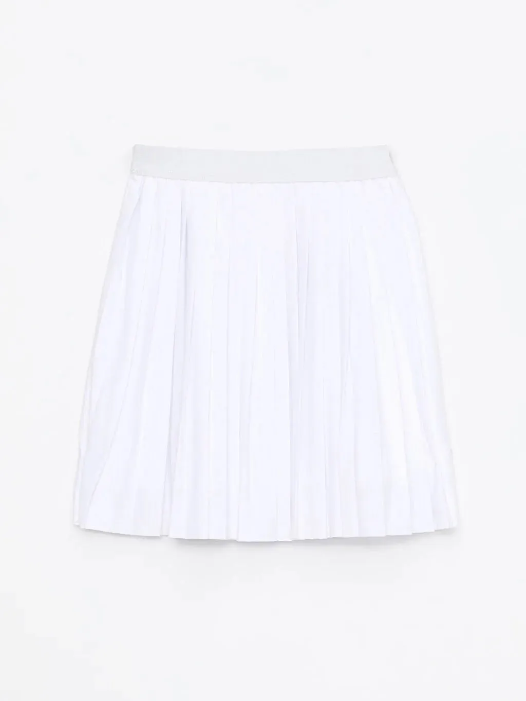 Elastic Waist Pleated Girl Skirt