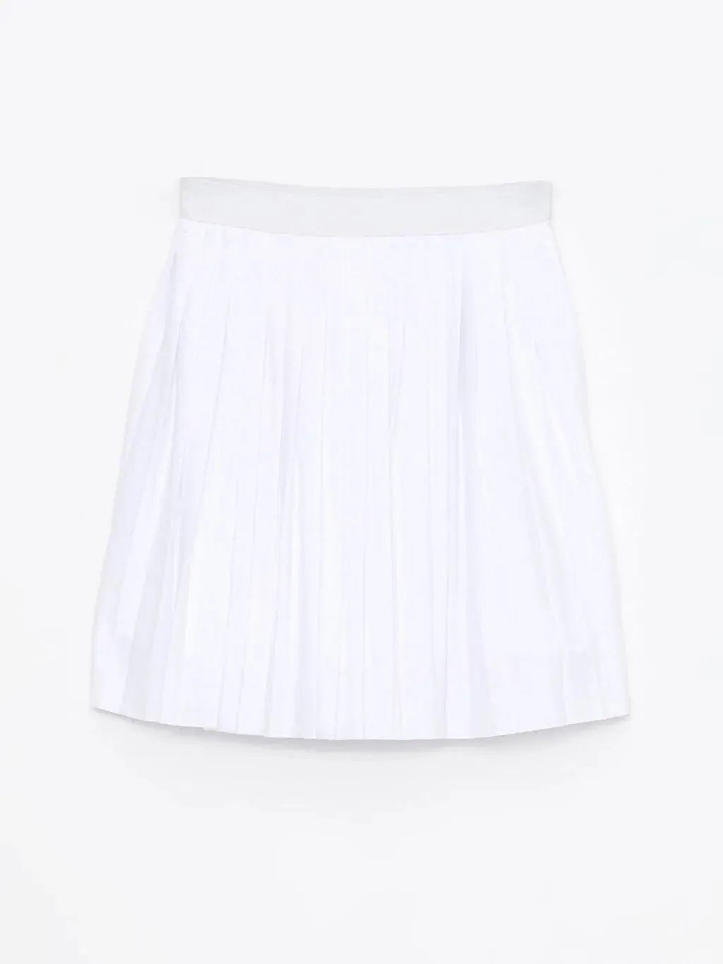 Elastic Waist Pleated Girl Skirt