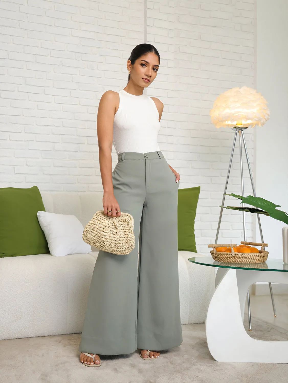 Elasticated Straight Leg Pant