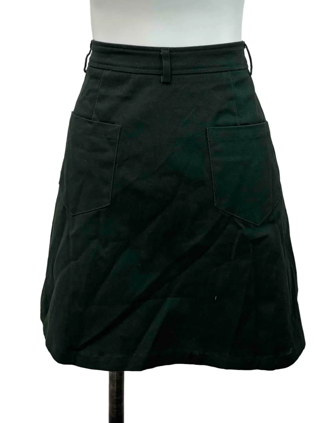 Emerald Green Zipper Skirt