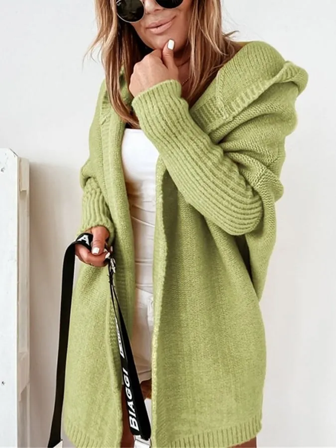 EMMA | Long Cardigan with Hood for Women
