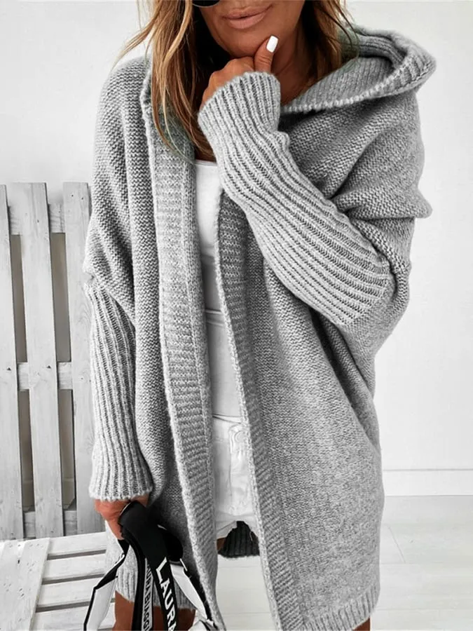 EMMA | Long Cardigan with Hood for Women