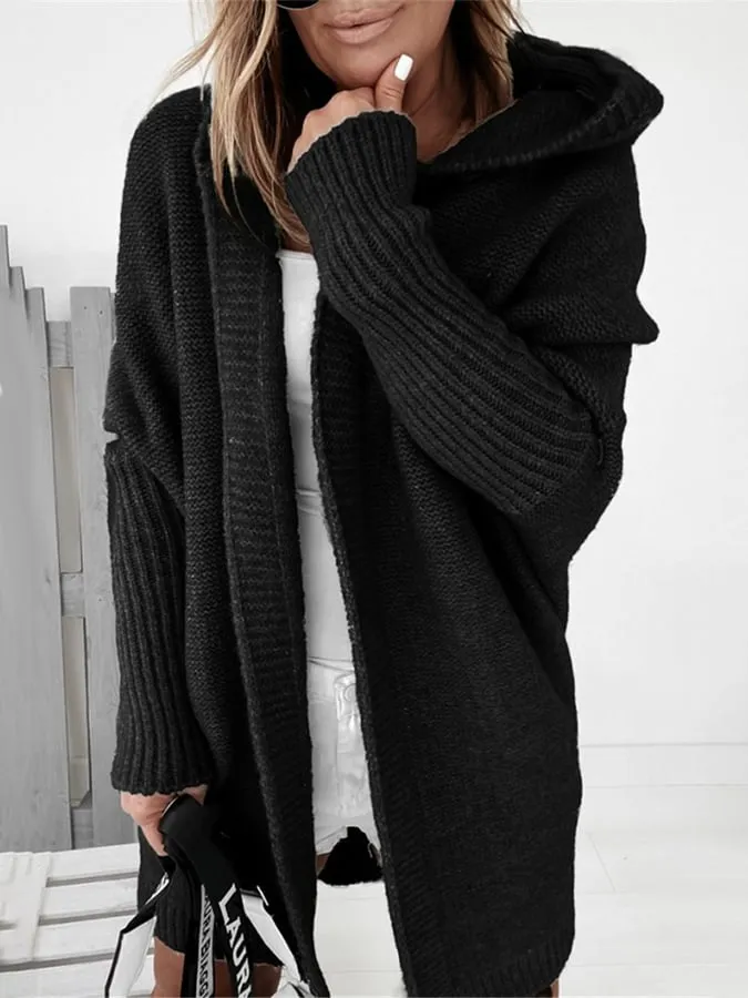 EMMA | Long Cardigan with Hood for Women