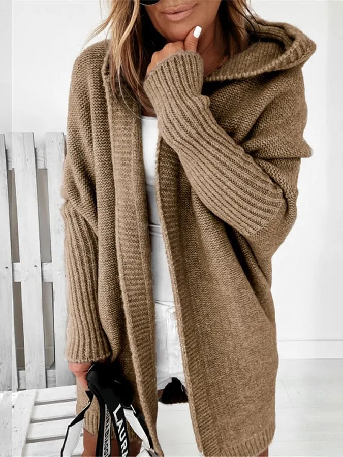 EMMA | Long Cardigan with Hood for Women