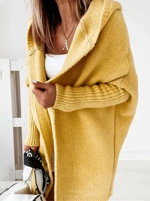 EMMA | Long Cardigan with Hood for Women