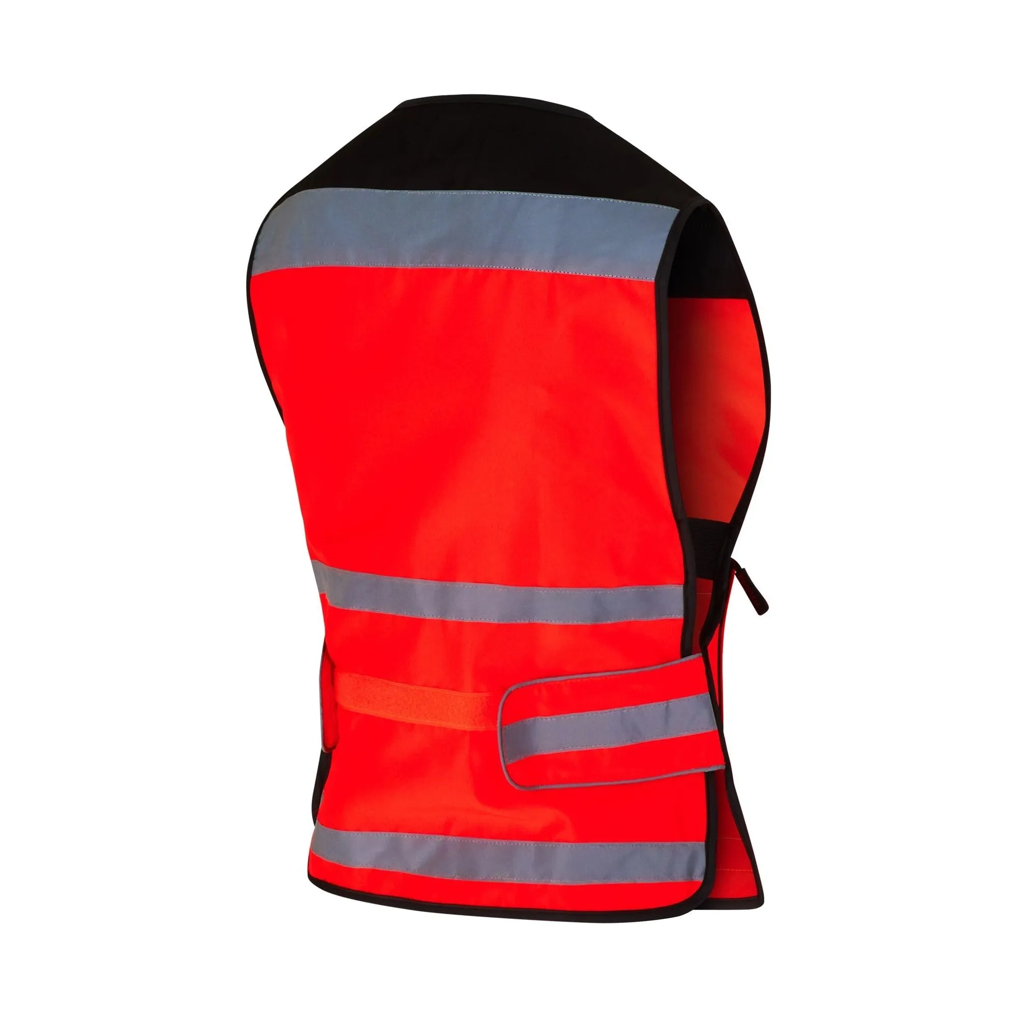 Equisafety Hi Vis Air Waistcoat Red- PLAIN BACK