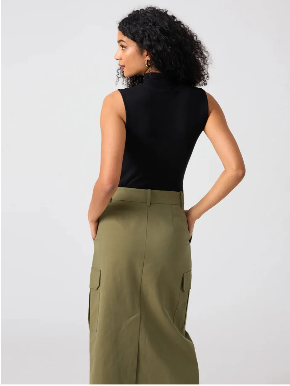 Essential Sleeveless Mock Neck Tank