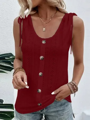 Full Size Scoop Neck Sleeveless Tank Top (5 Colors)