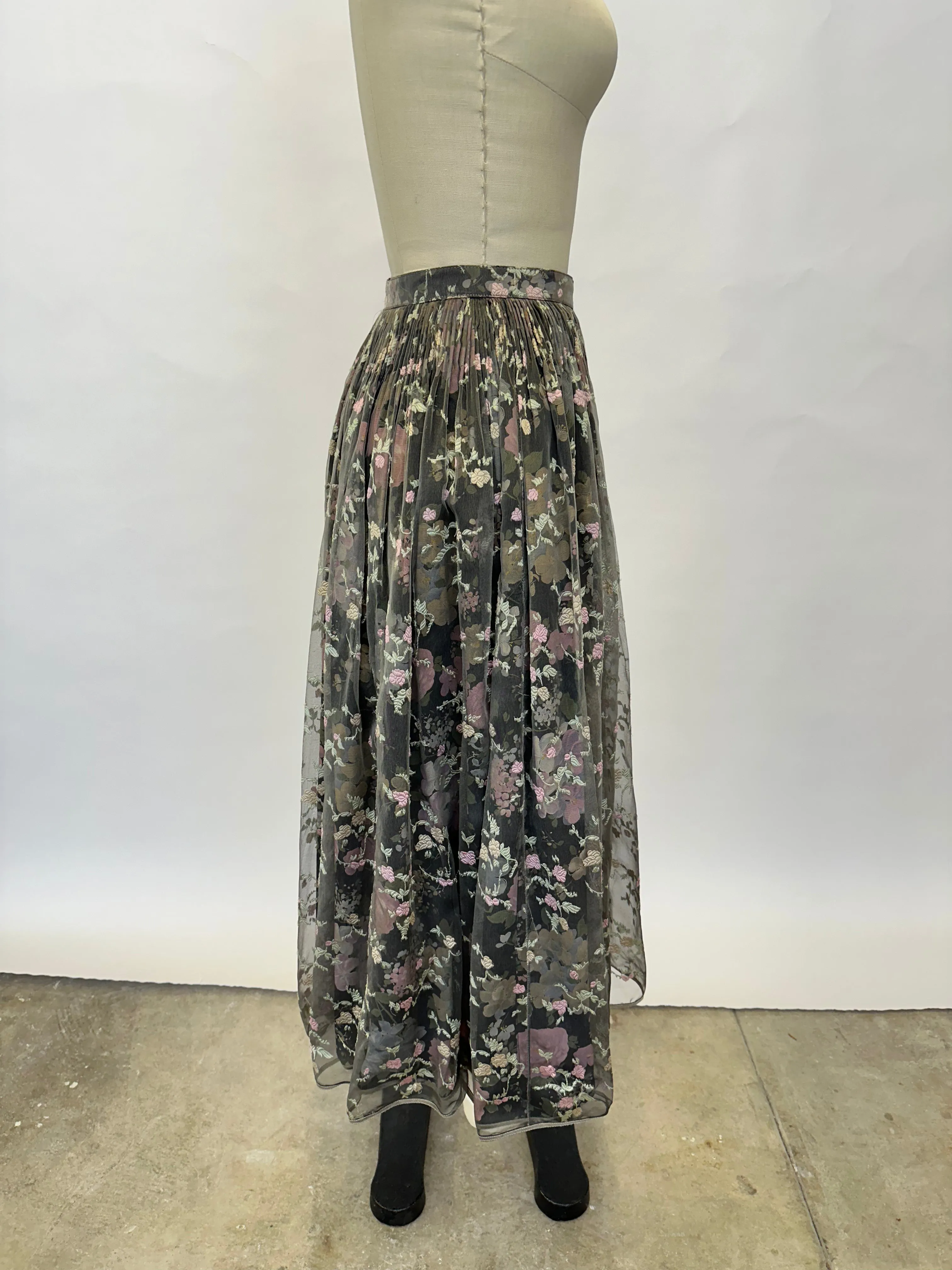 Geoffrey Beene Organza Embroidered Skirt Set