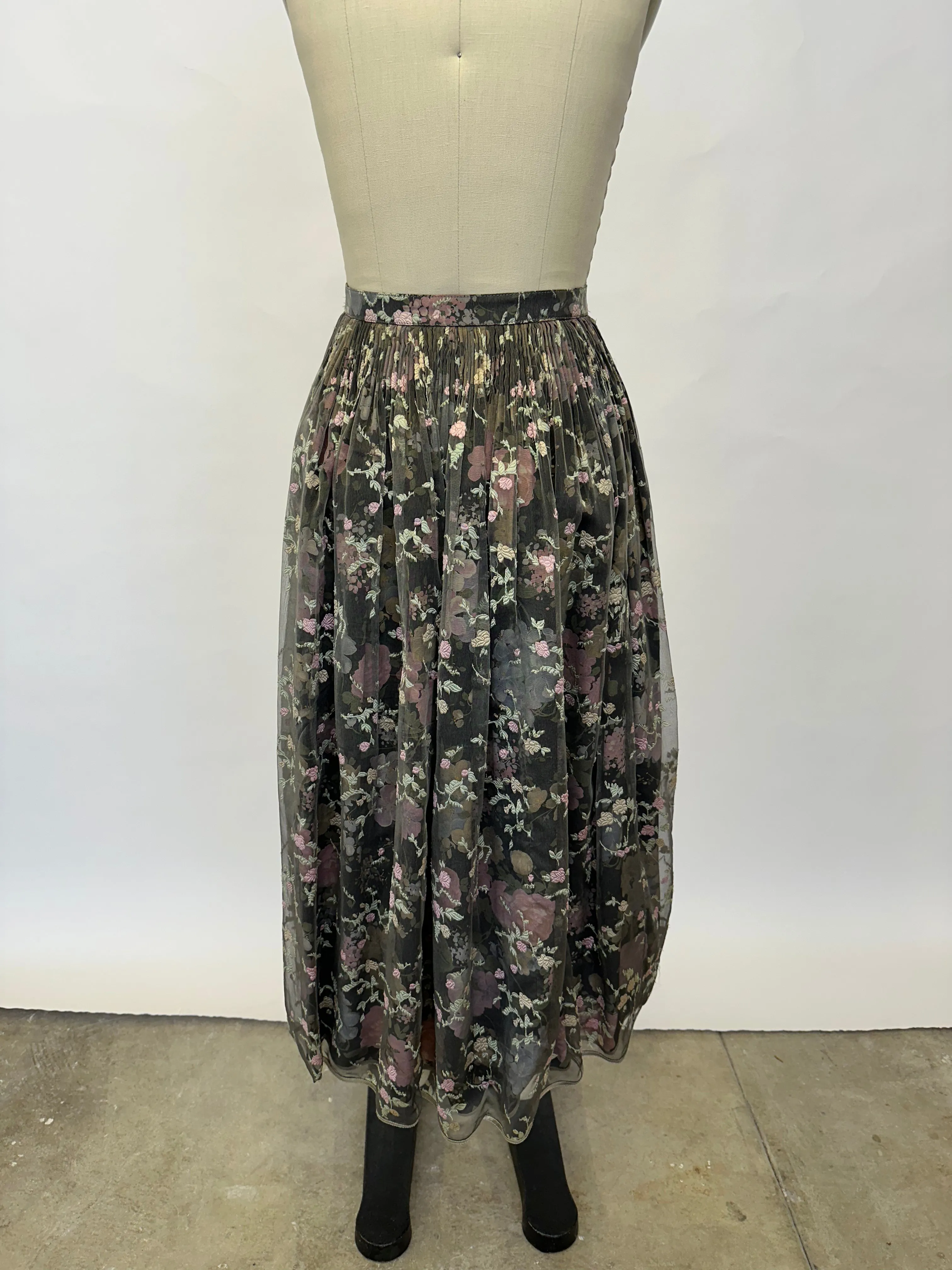 Geoffrey Beene Organza Embroidered Skirt Set