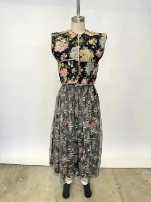 Geoffrey Beene Organza Embroidered Skirt Set