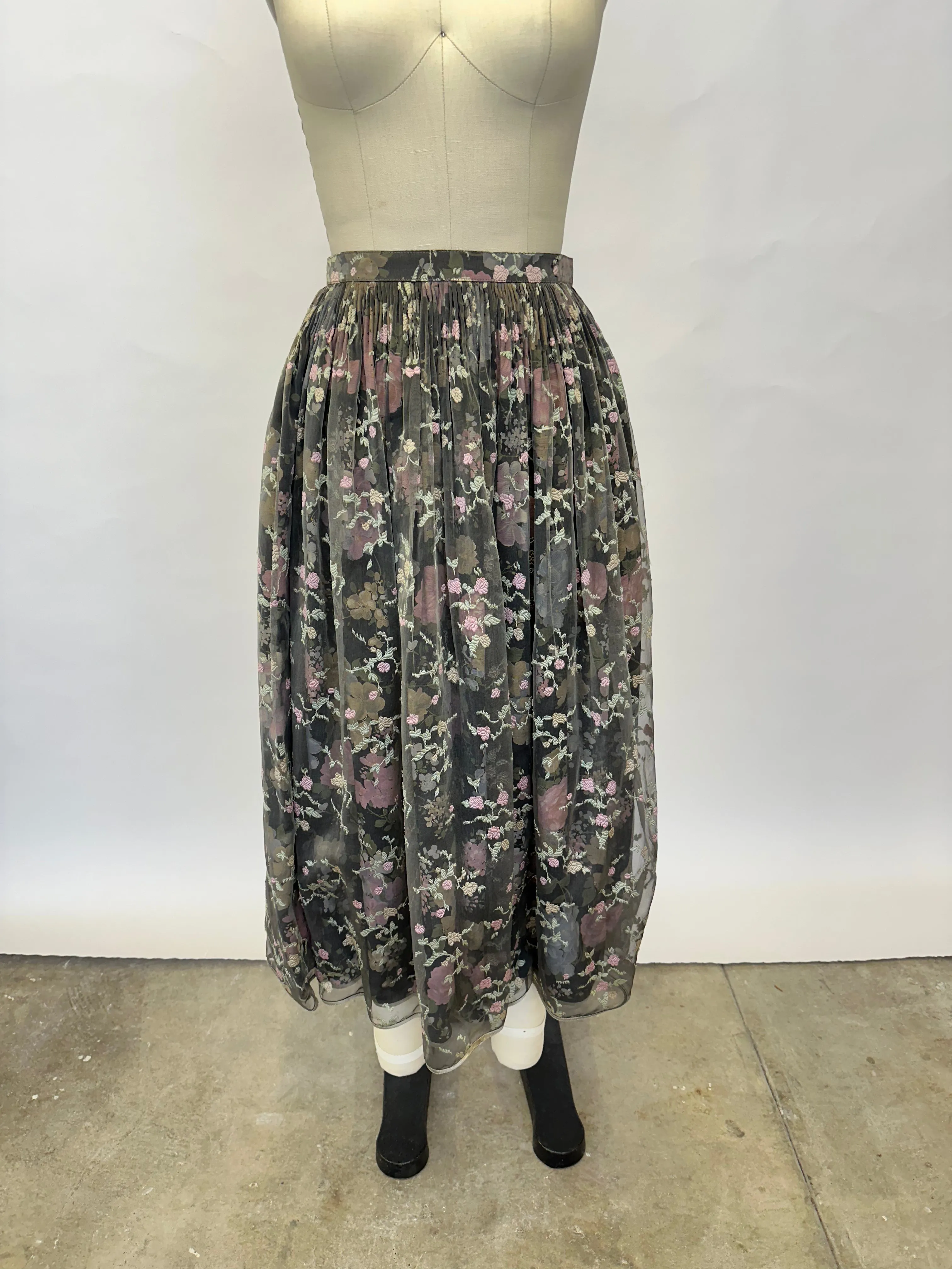Geoffrey Beene Organza Embroidered Skirt Set
