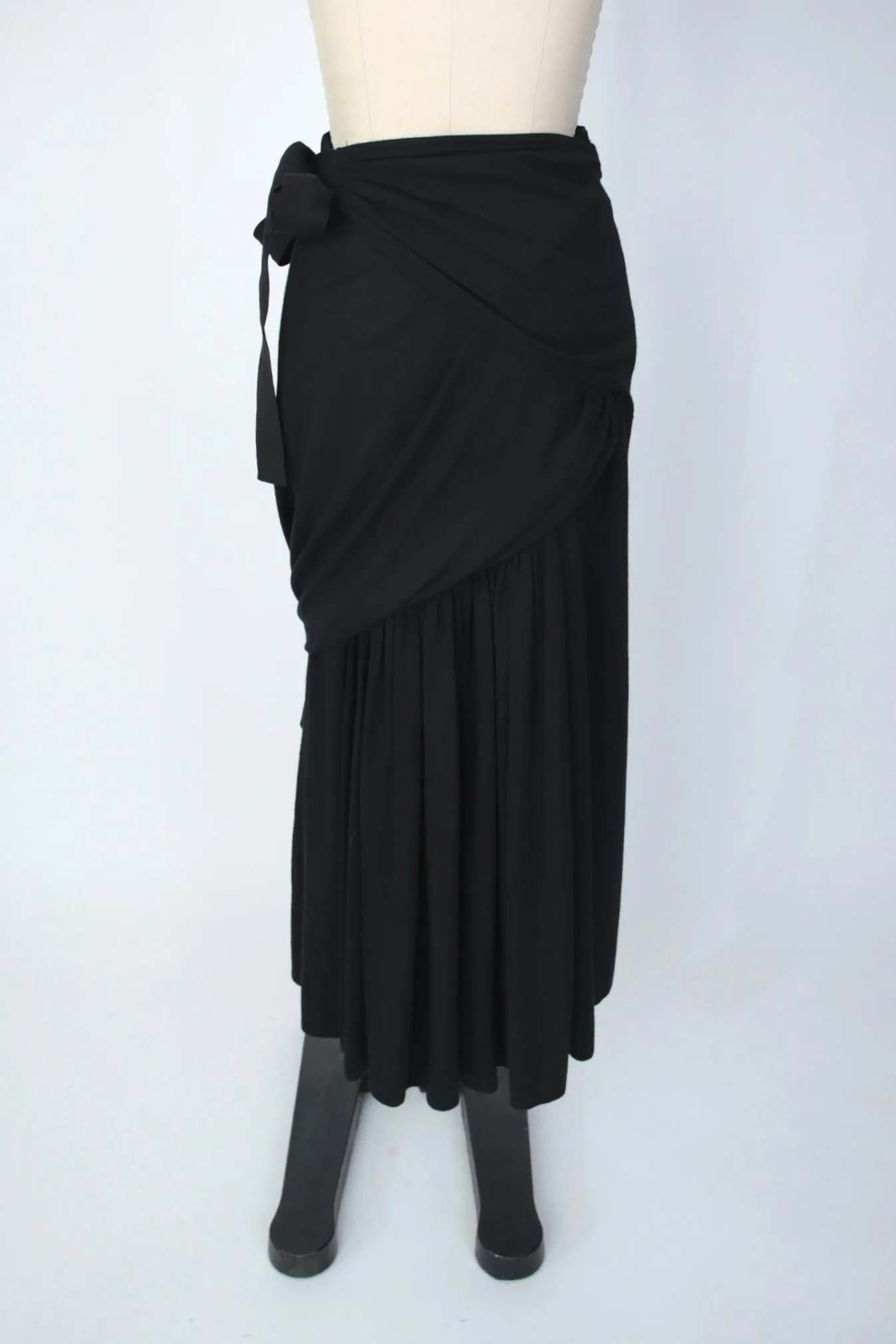 Gianni Versace Wool Draped Skirt*