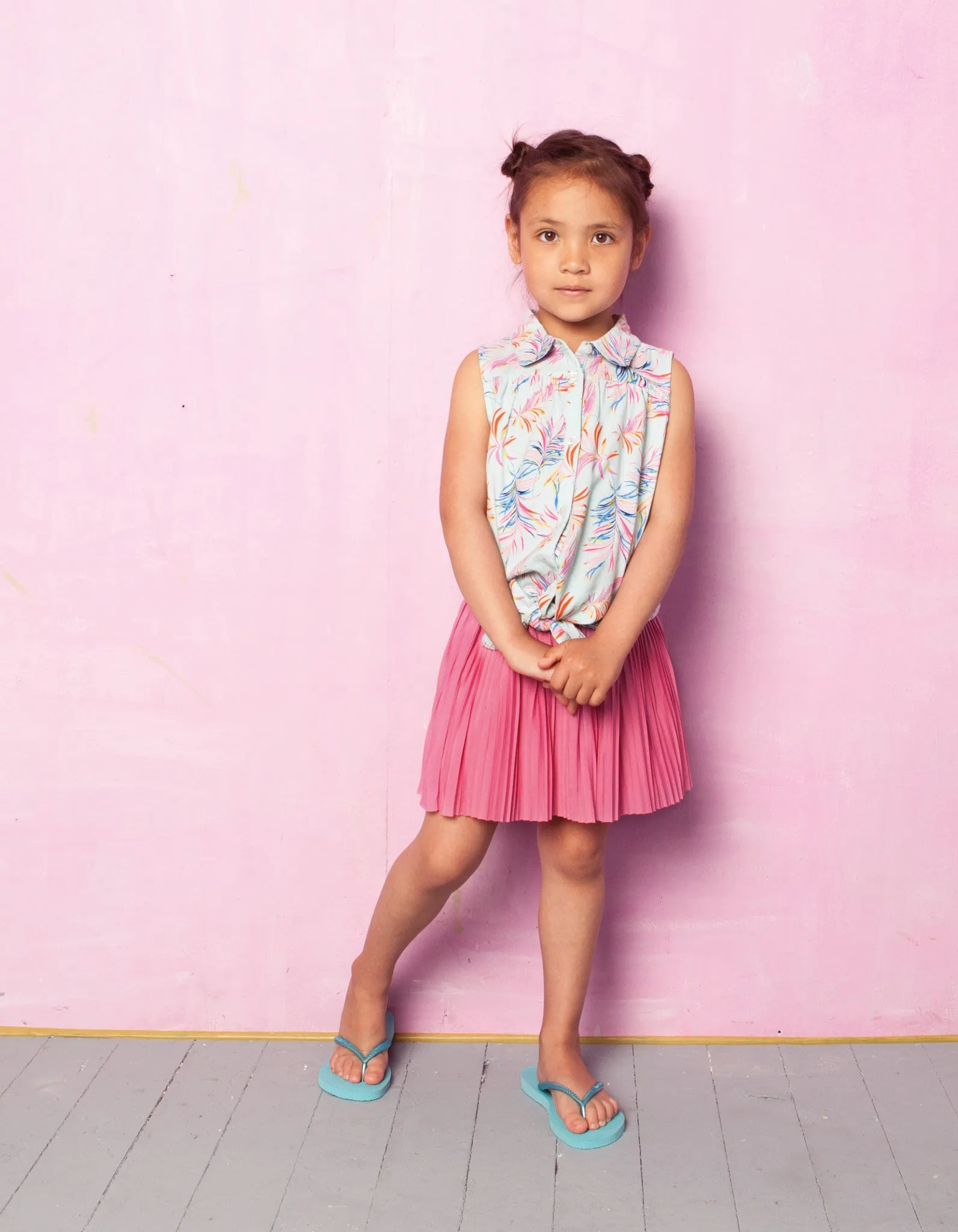 Girls Ebony Fushia Skirt