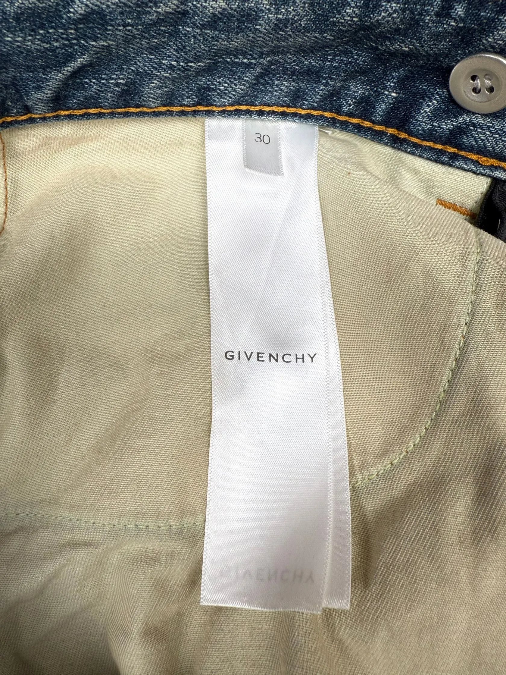 Givenchy Straight Legged Jeans - Washed Denim (Unused)