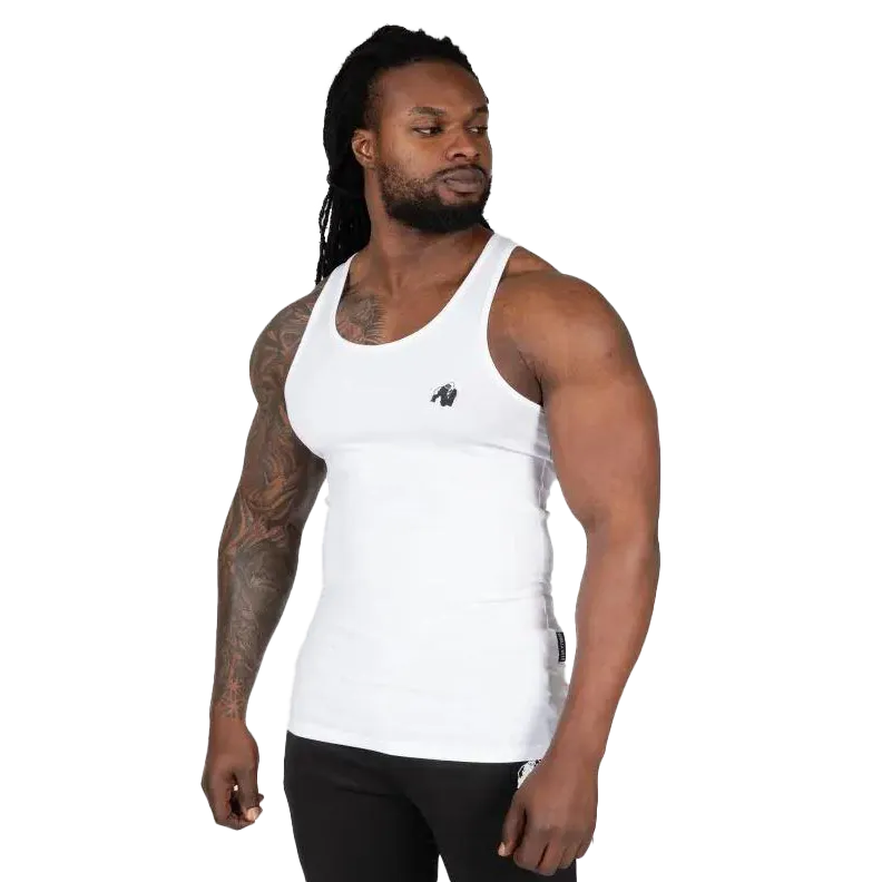 Gorilla Wear Adams Stretch Tank Top White