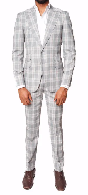 Grey Glen Plaid | LS Suit