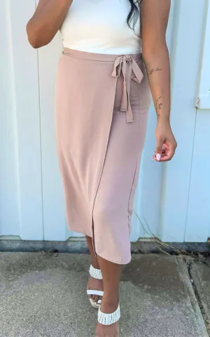 Harvest Hues High Waisted Solid Knit Skirt - Final Sale