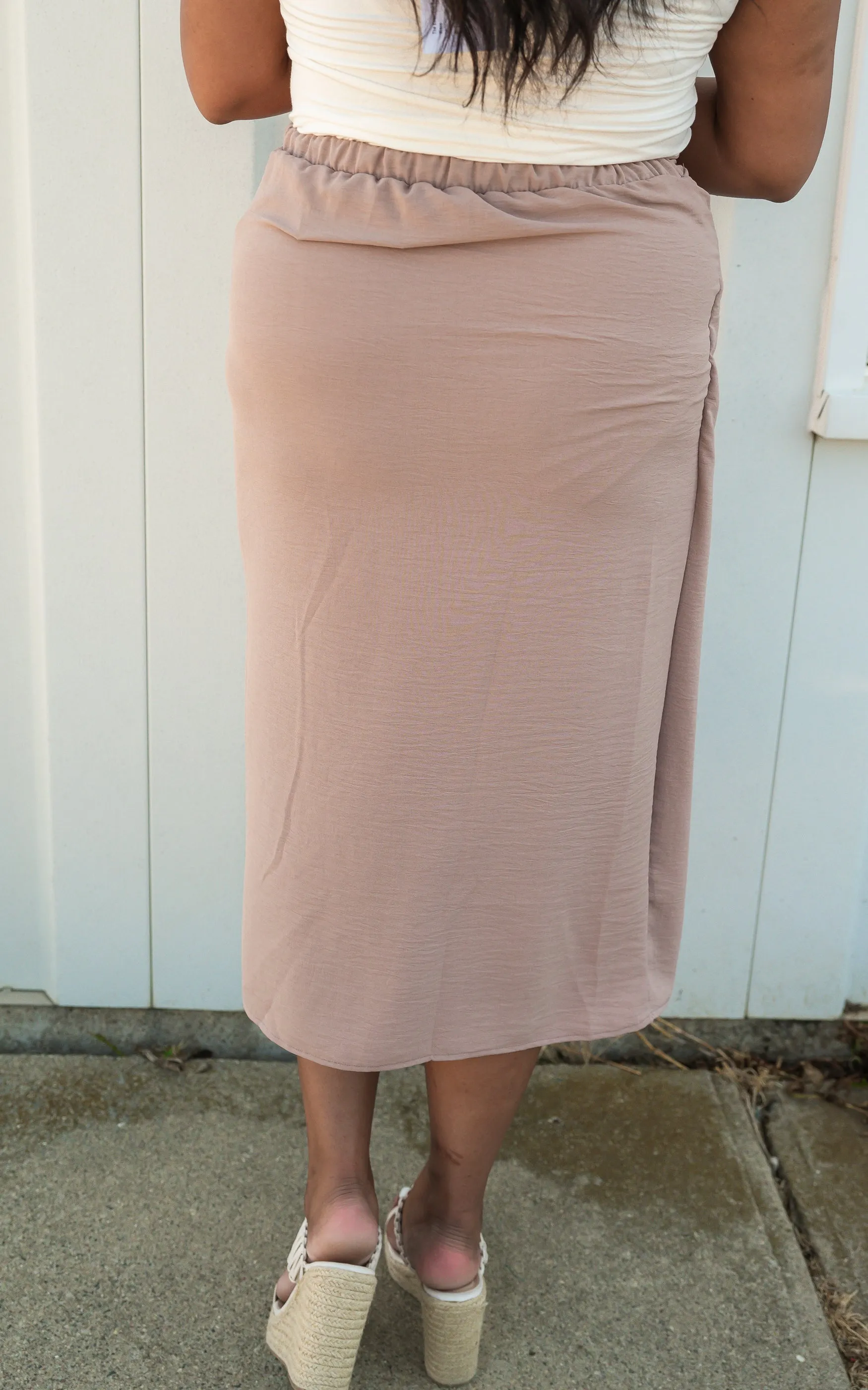 Harvest Hues High Waisted Solid Knit Skirt - Final Sale