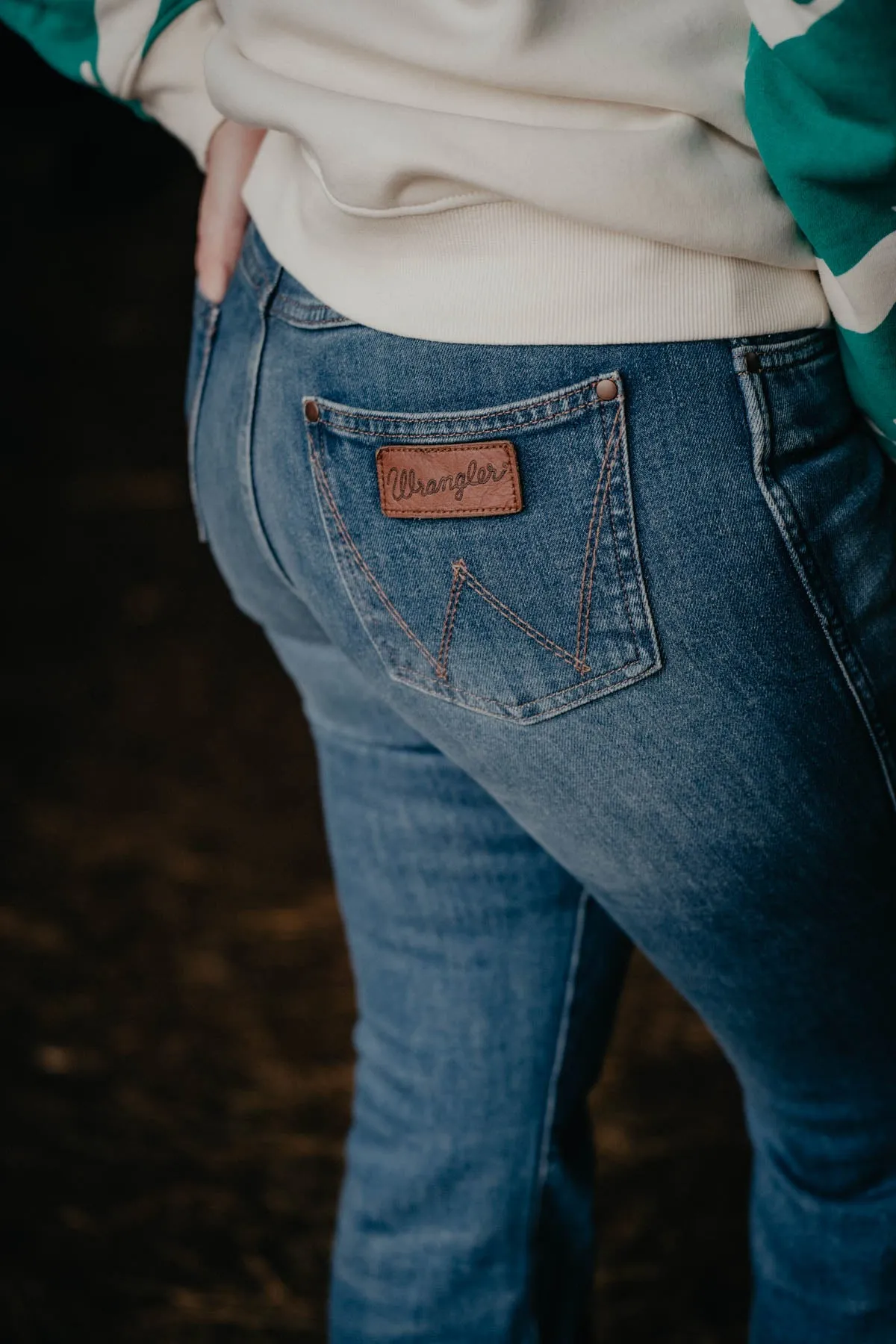'Haven' Retro Bailey High Rise Trouser Jean by Wrangler (Sizes 25 - 35)