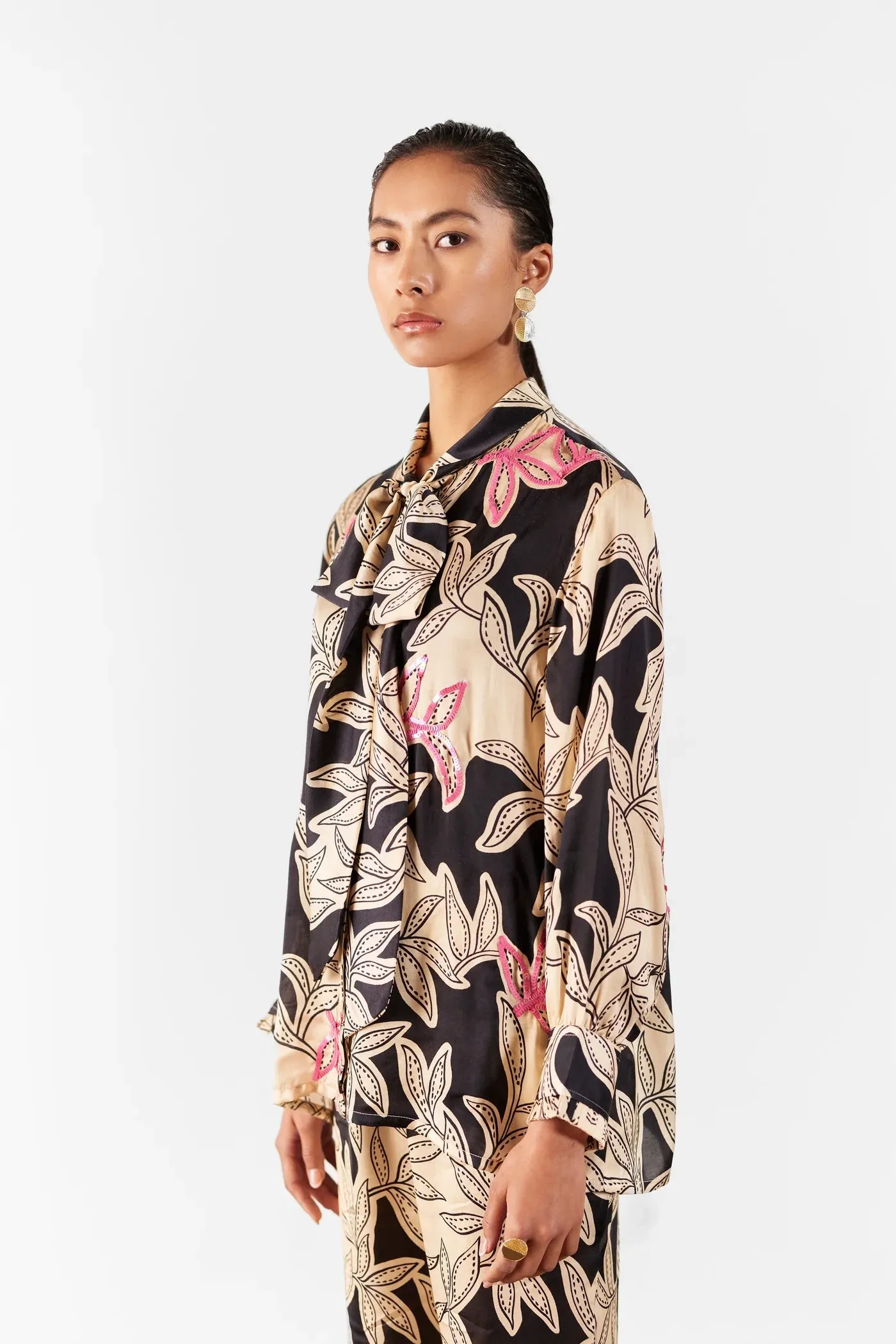 Hazel | Knotted Shirt & Trouser Co-Ord Set
