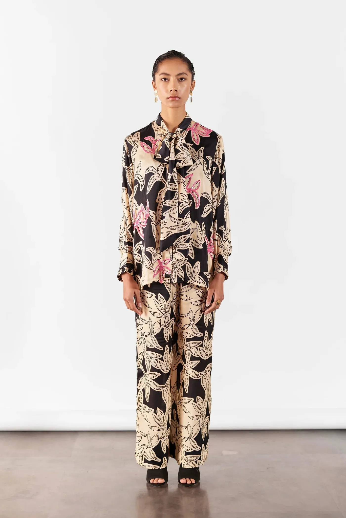 Hazel | Knotted Shirt & Trouser Co-Ord Set