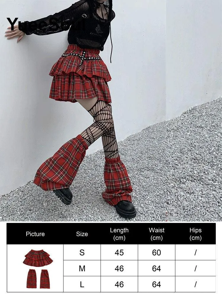 High Waist Goth Dark Mini Skirt