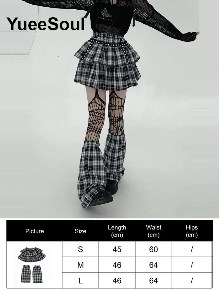 High Waist Goth Dark Mini Skirt