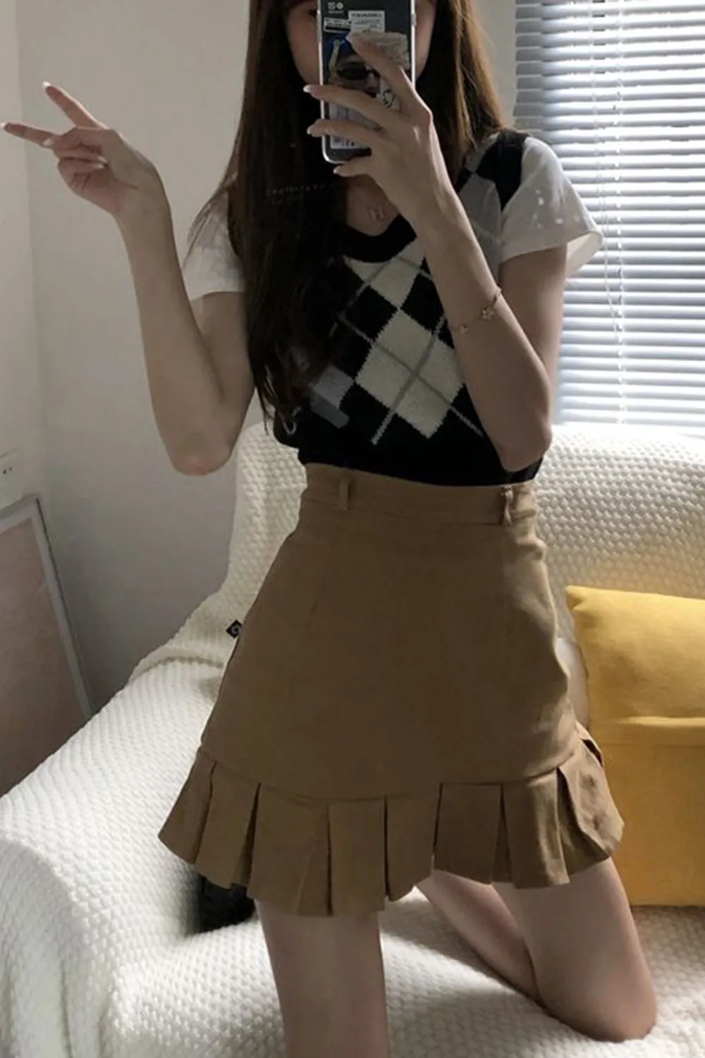 High Waist Sexy Mini Pleated Skirts