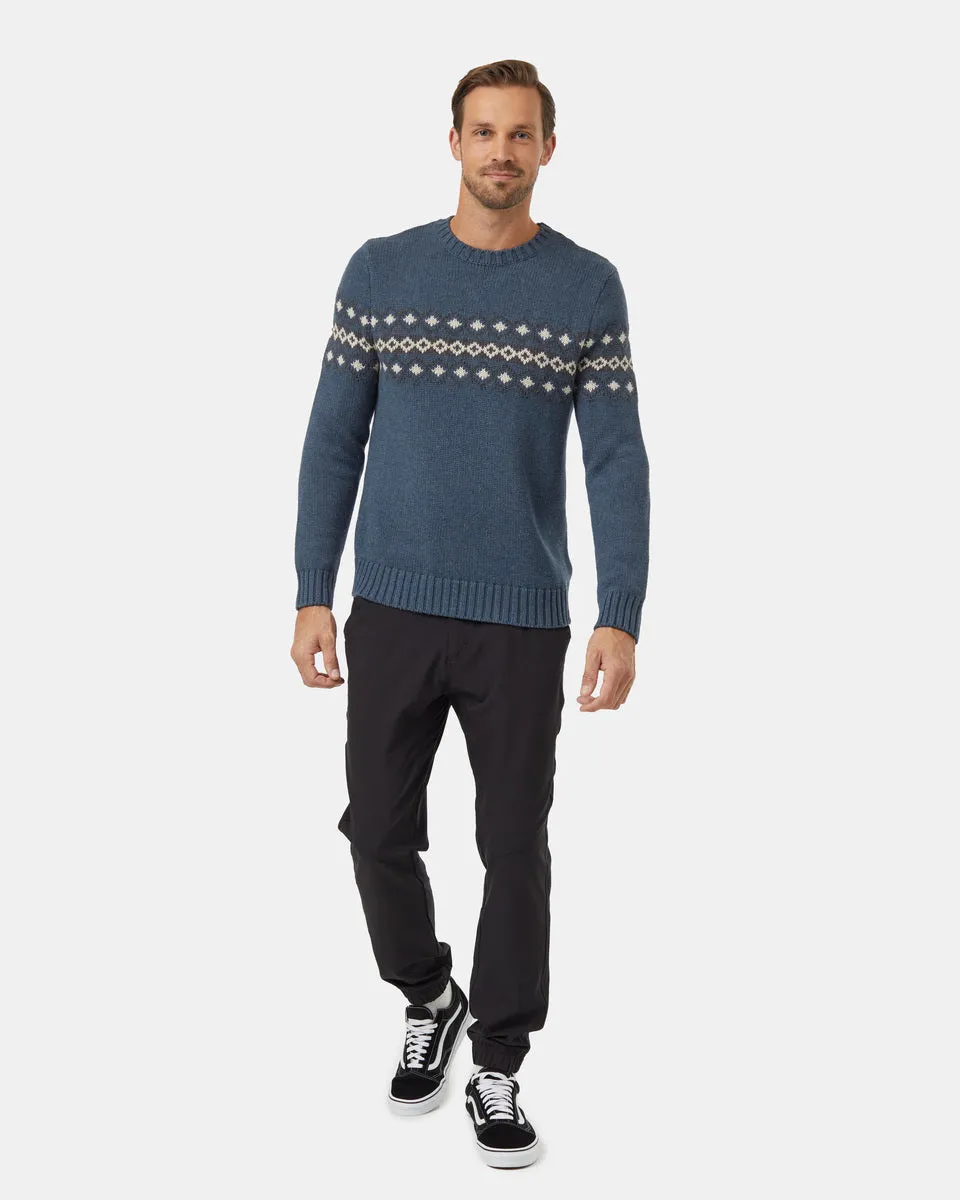 Highline Intarsia Crew Sweater