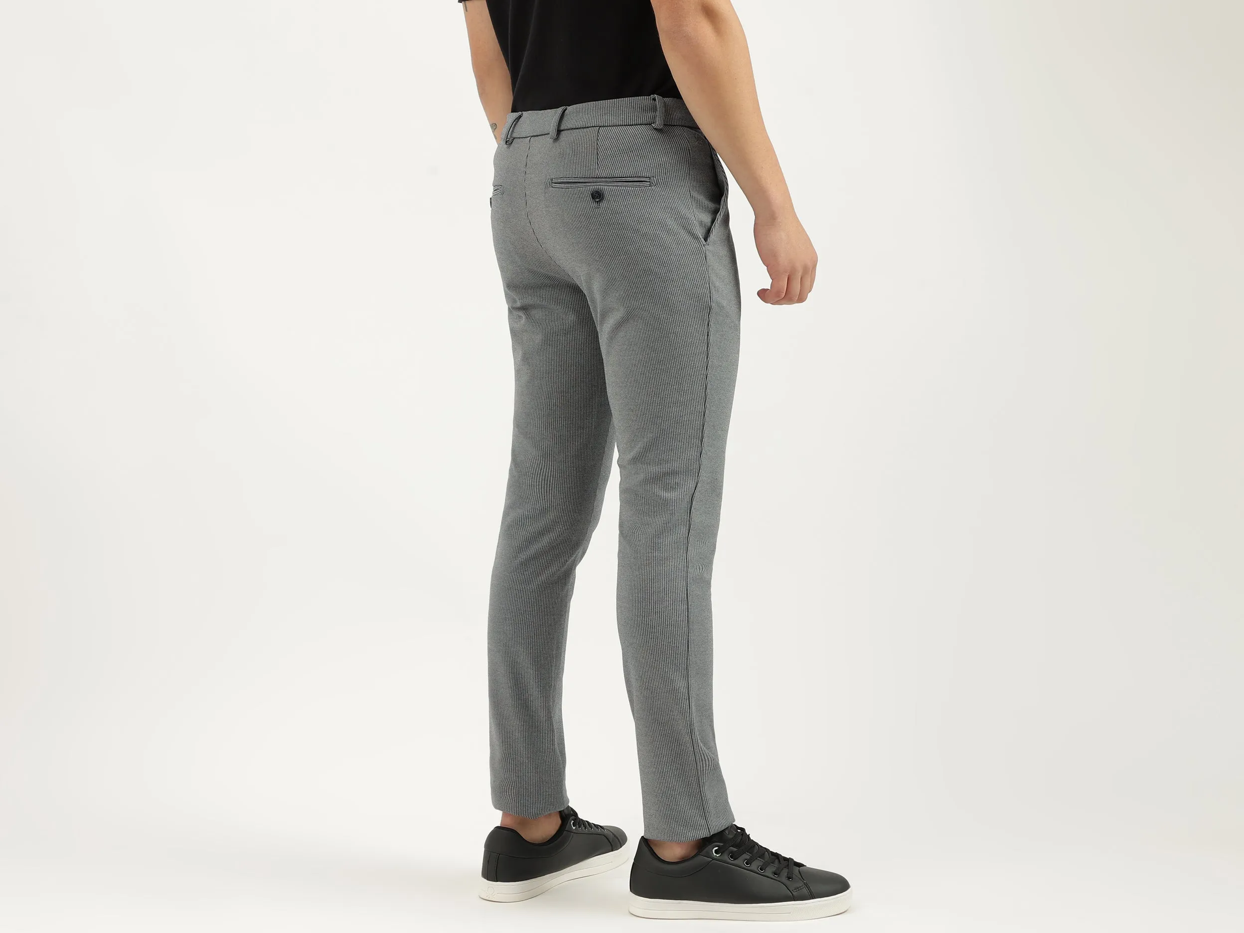 Houndstooth Slim Fit Trousers