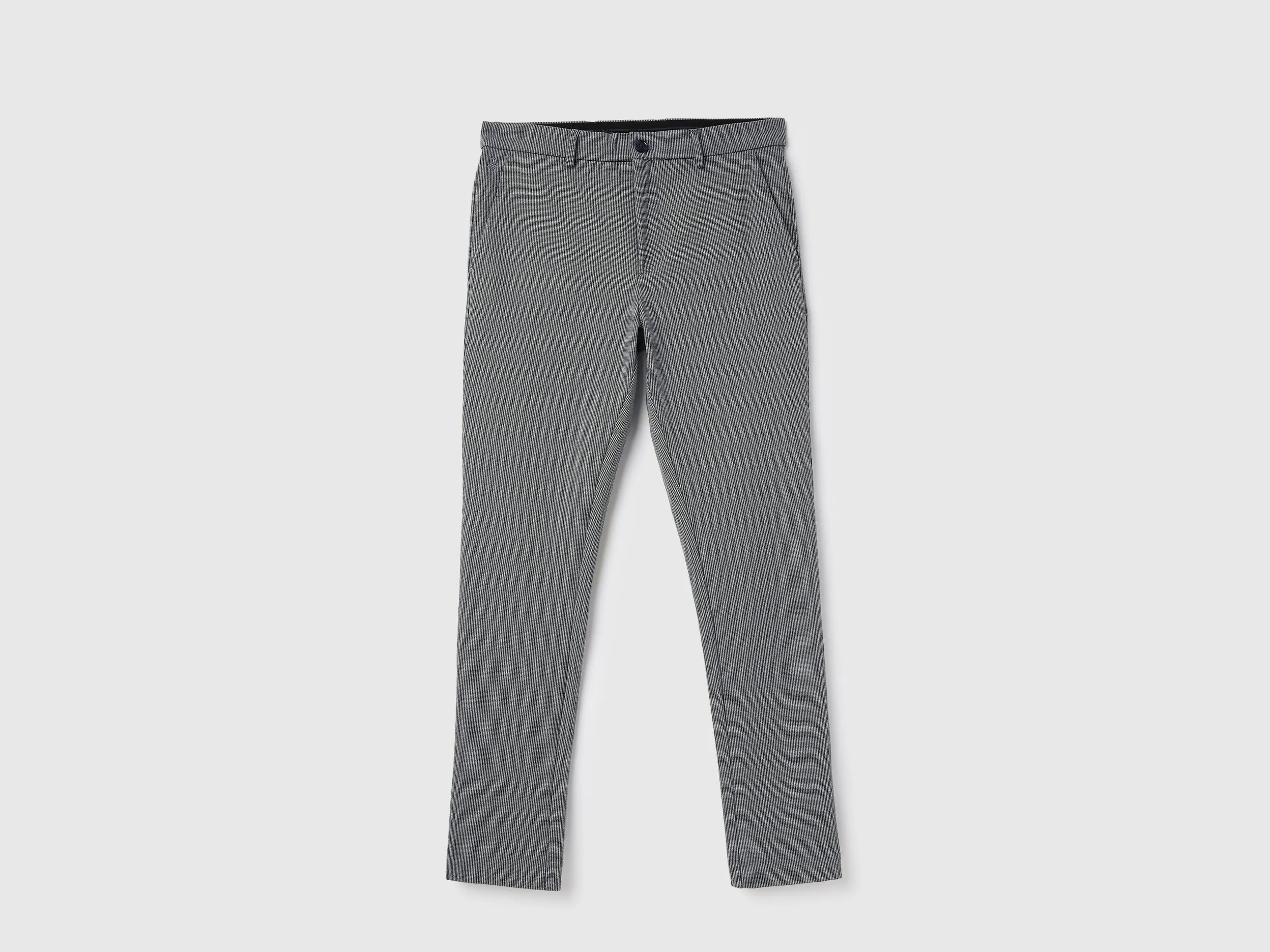 Houndstooth Slim Fit Trousers