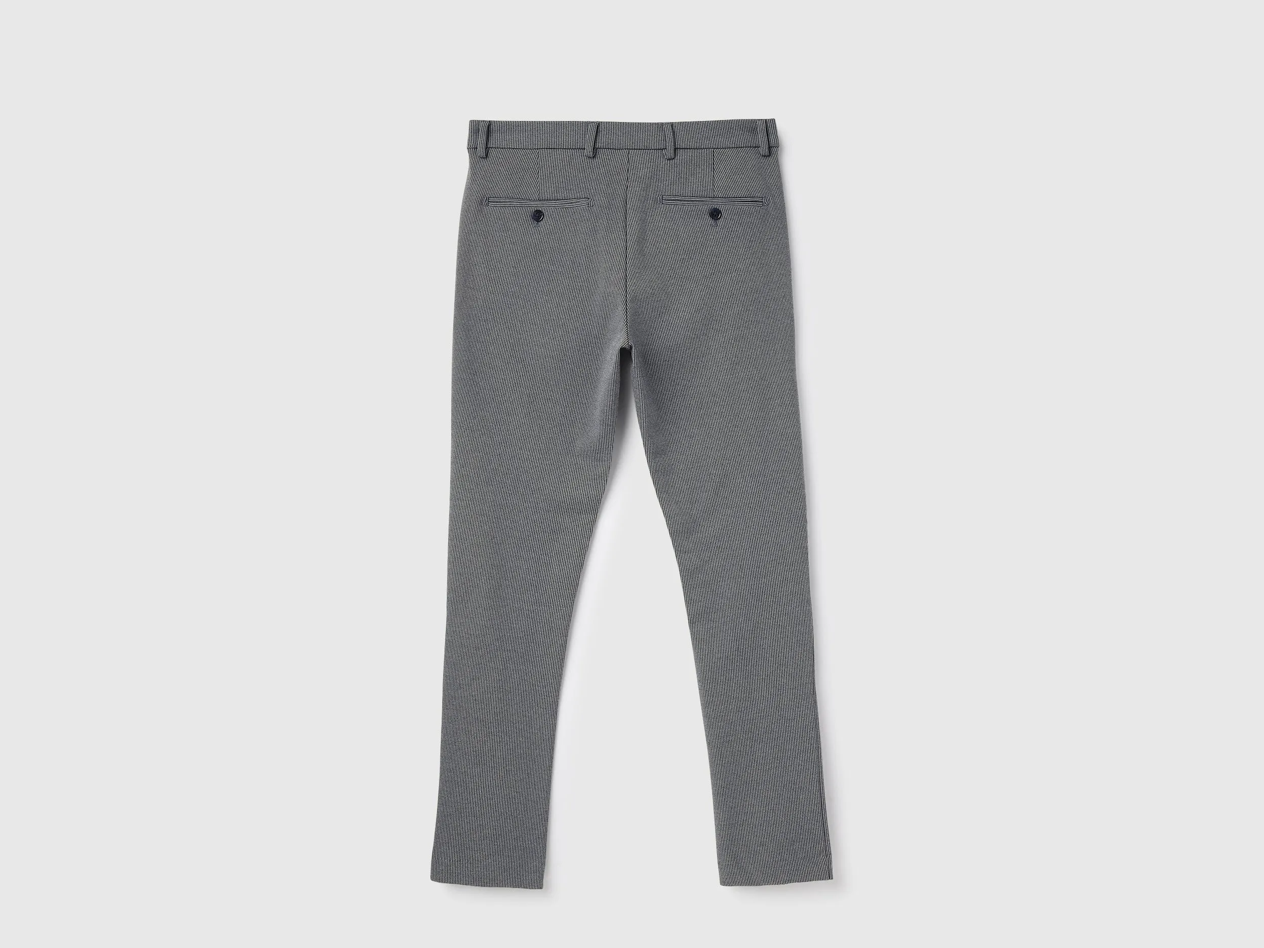 Houndstooth Slim Fit Trousers