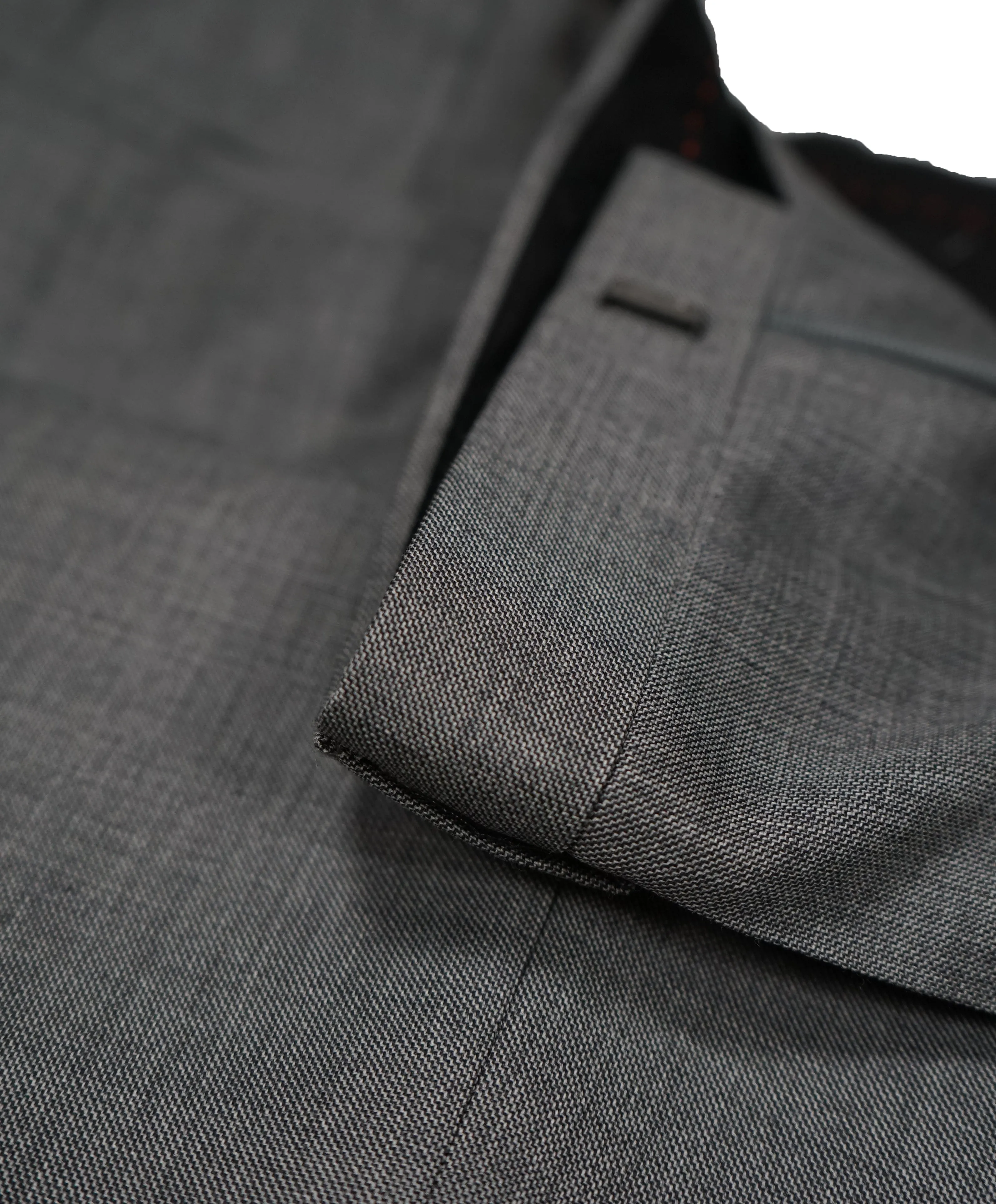 HUGO BOSS - Slim Flat Front Wool Gray Textured Fabric Dress Pants - 39W