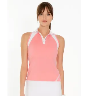 Inphorm Plumeria Sleeveless Polo