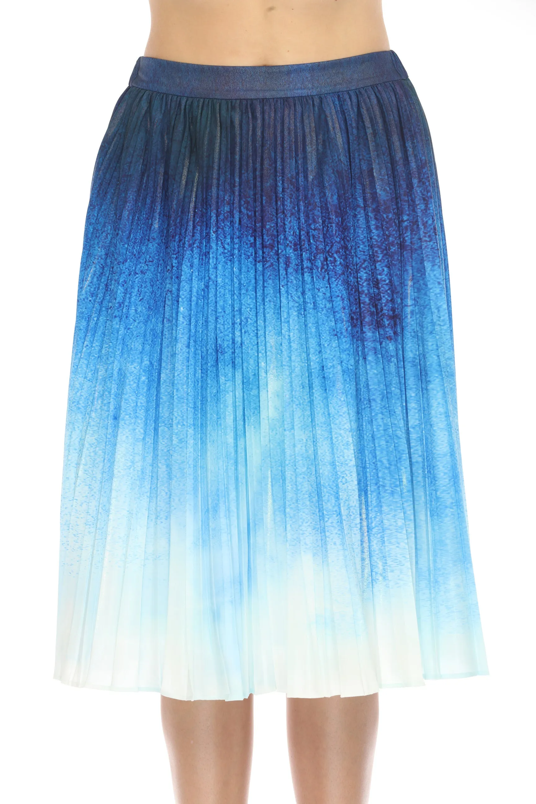 Johnny Was Jade Ombre Sora Pleated Midi Skirt L73524-E