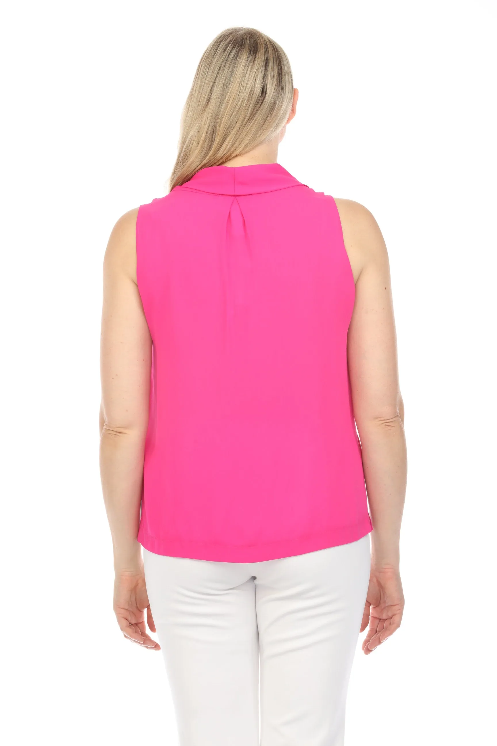 Joseph Ribkoff Cowl Neck Sleeveless Lightweight Tank Top 242083
