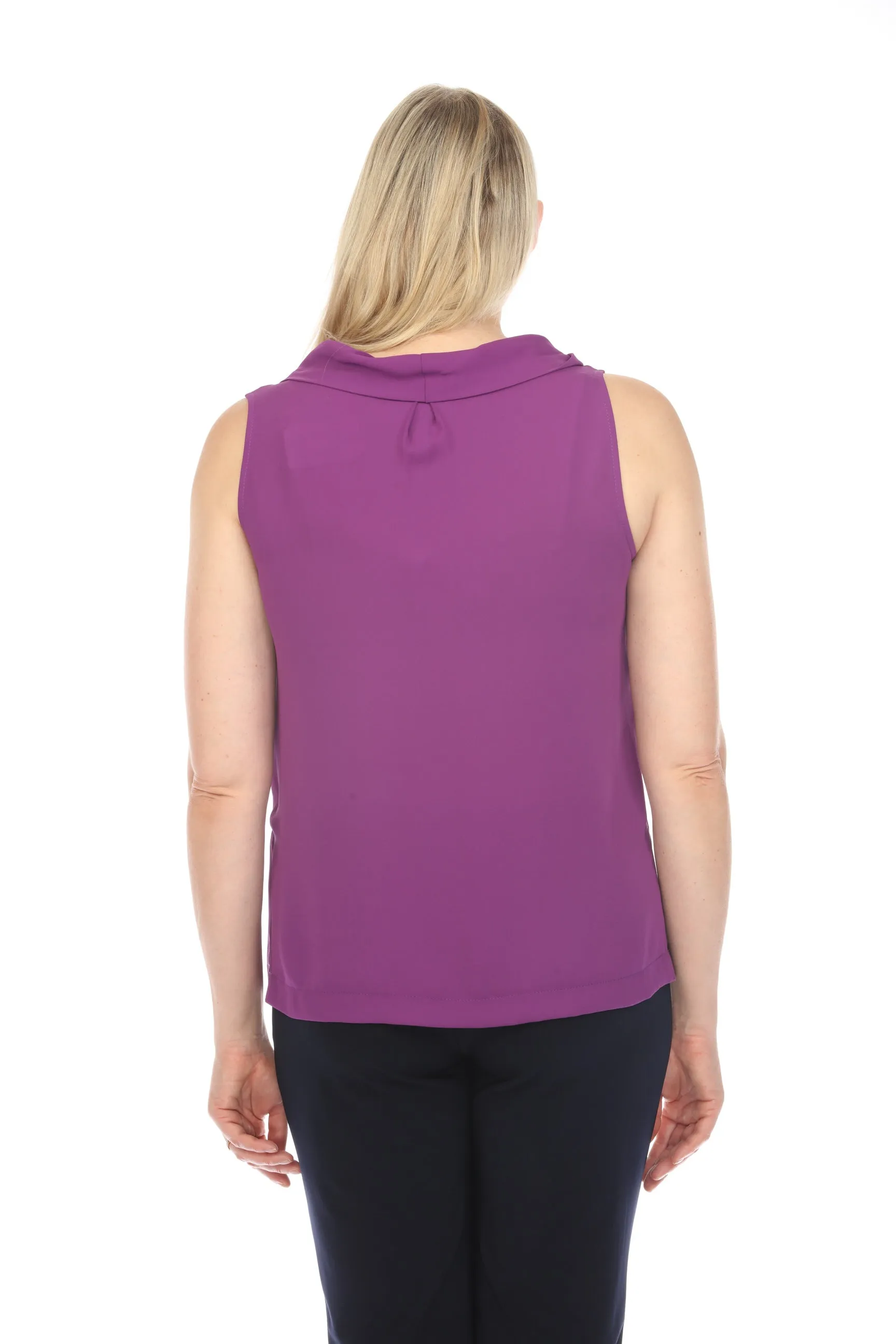 Joseph Ribkoff Cowl Neck Sleeveless Lightweight Tank Top 242083